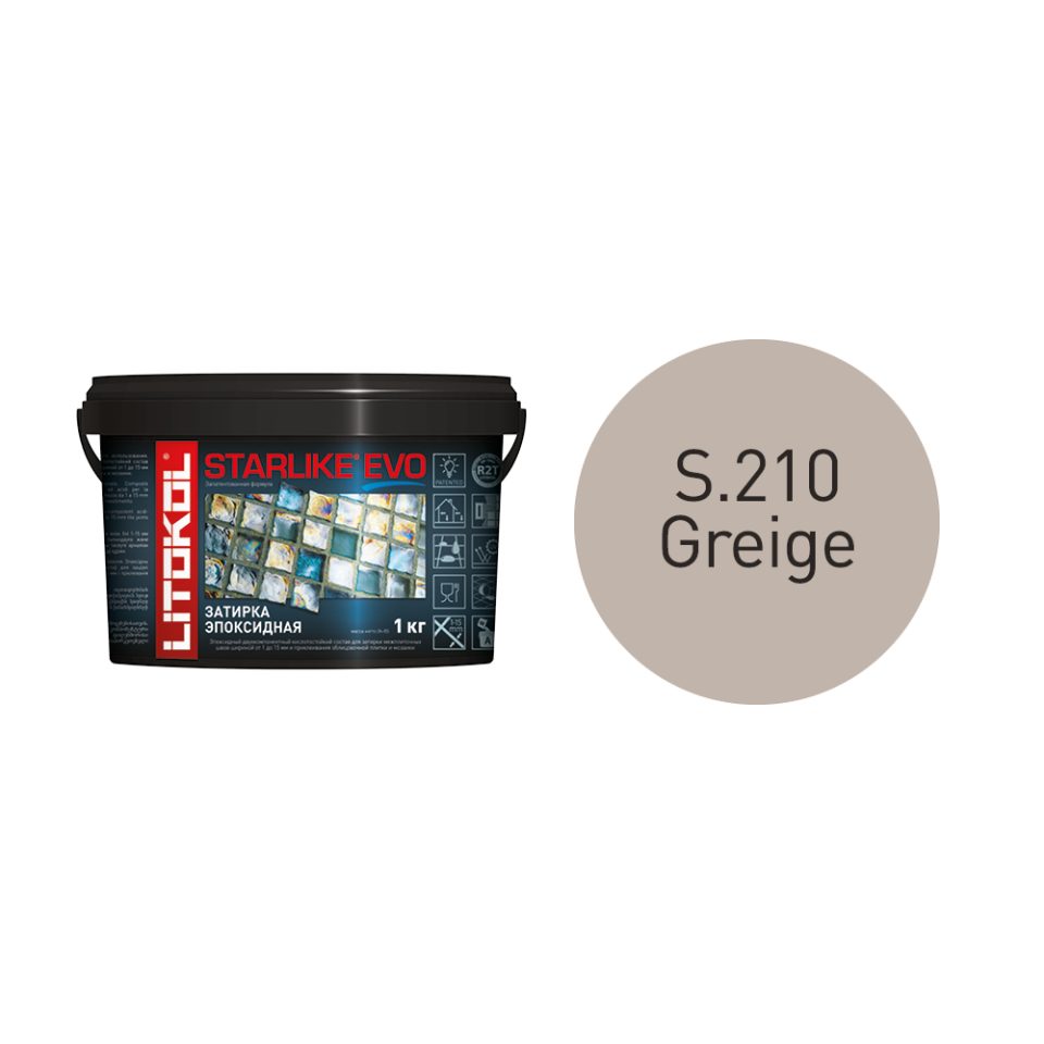Купить STARLIKE EVO S.210 GREIGE затир.смесь (1kg bucket) в Самаре #2