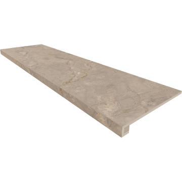 Купить Комплект (Ступень BR02 (33x120x9) непол. (прямоугол. бортик) без насечек + Подступенок (14,5x120x9)) в Самаре