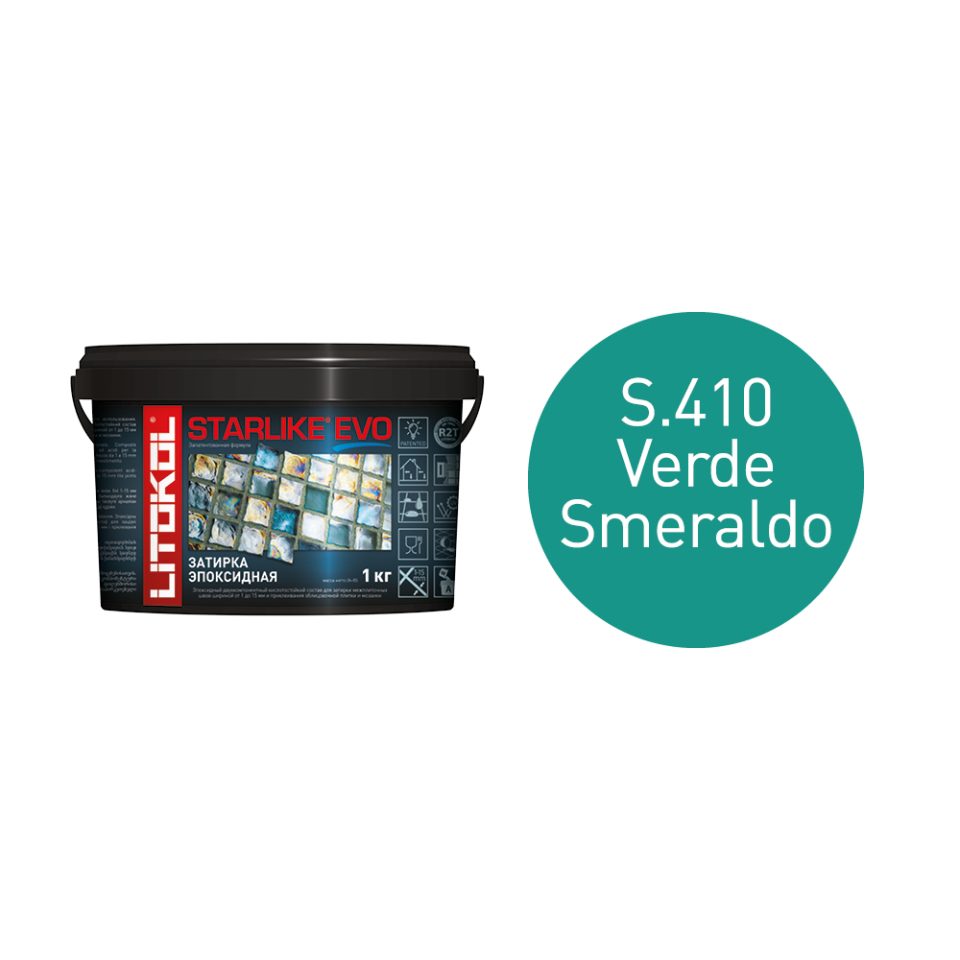 Купить STARLIKE EVO S.410 VERDE SMERALDO затир.смесь (1kg bucket) в Самаре