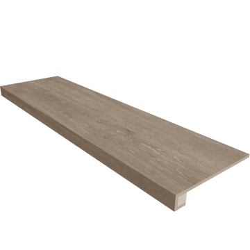 Купить Комплект (Ступень CW02 (33x120x9) непол. (прямоугол. бортик) без насечек + Подступенок (14,5x120x9)) в Самаре