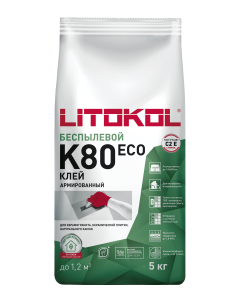 Купить LITOFLEX K80 ECO серый-клеевая смесь 5kg bag в Самаре