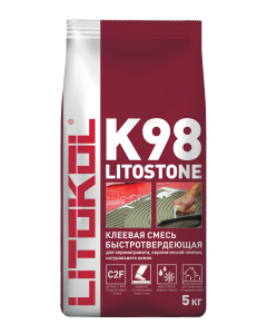 Купить Litostone К98-серая-клеевая смесь 5kg Al.bag в Самаре #2