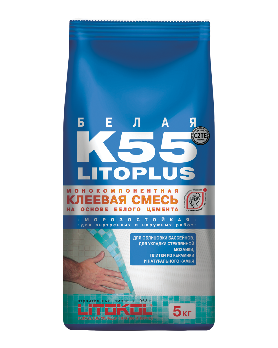 Купить LitoPlus K55-клеевая смесь 5kg Al.bag в Самаре #2