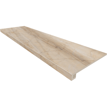 Купить Комплект (Ступень BR01 (33x120x9) непол. (прямоугол. бортик) без насечек + Подступенок (14,5x120x9)) в Самаре