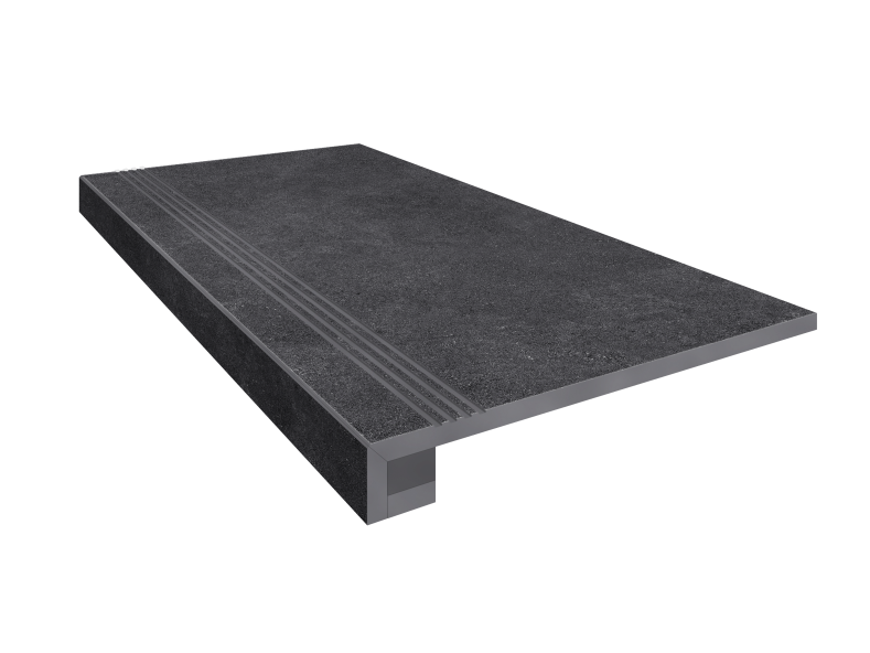 Купить Комплект (Ступень LN04 (33x120) непол. (прямоугол. бортик) с насечками + Подступенок (14,5x120)) в Москве-1