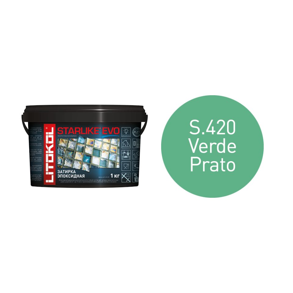 Купить STARLIKE EVO S.420 VERDE PRATO затир.смесь (1kg bucket) в Самаре