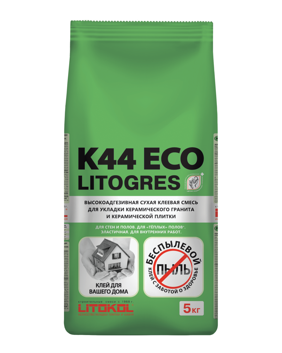 Купить Litogres К44 ECO- беспылевая клеевая смесь 5kg Al.bag в Самаре