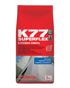Купить SUPERFLEX K77 серый-клеевая смесь 5kg bag в Самаре #2
