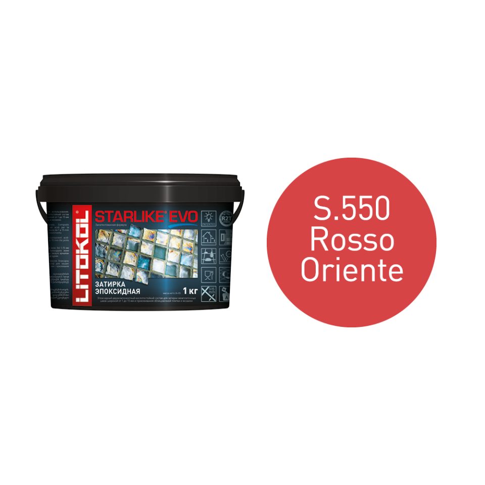 Купить STARLIKE EVO S.550 ROSSO ORIENTE затир.смесь (1kg bucket) в Самаре