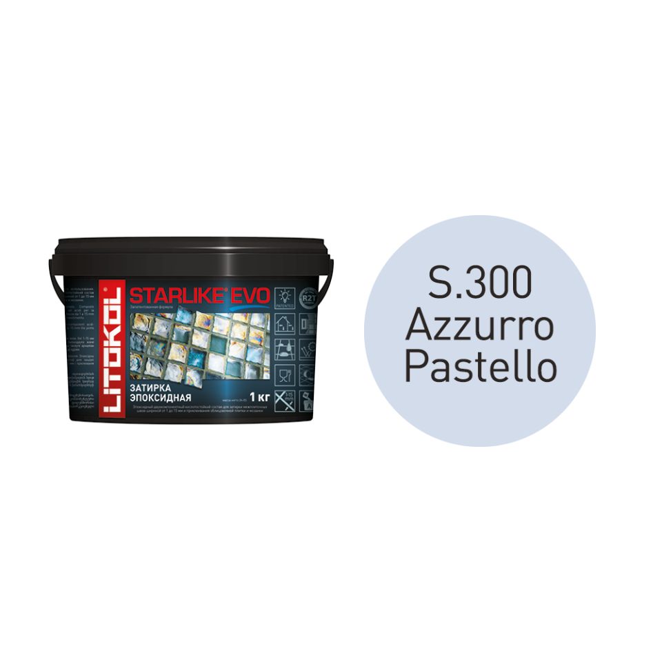 Купить STARLIKE EVO S.300 AZZURRO PASTELLO затир.смесь (1kg bucket) в Самаре