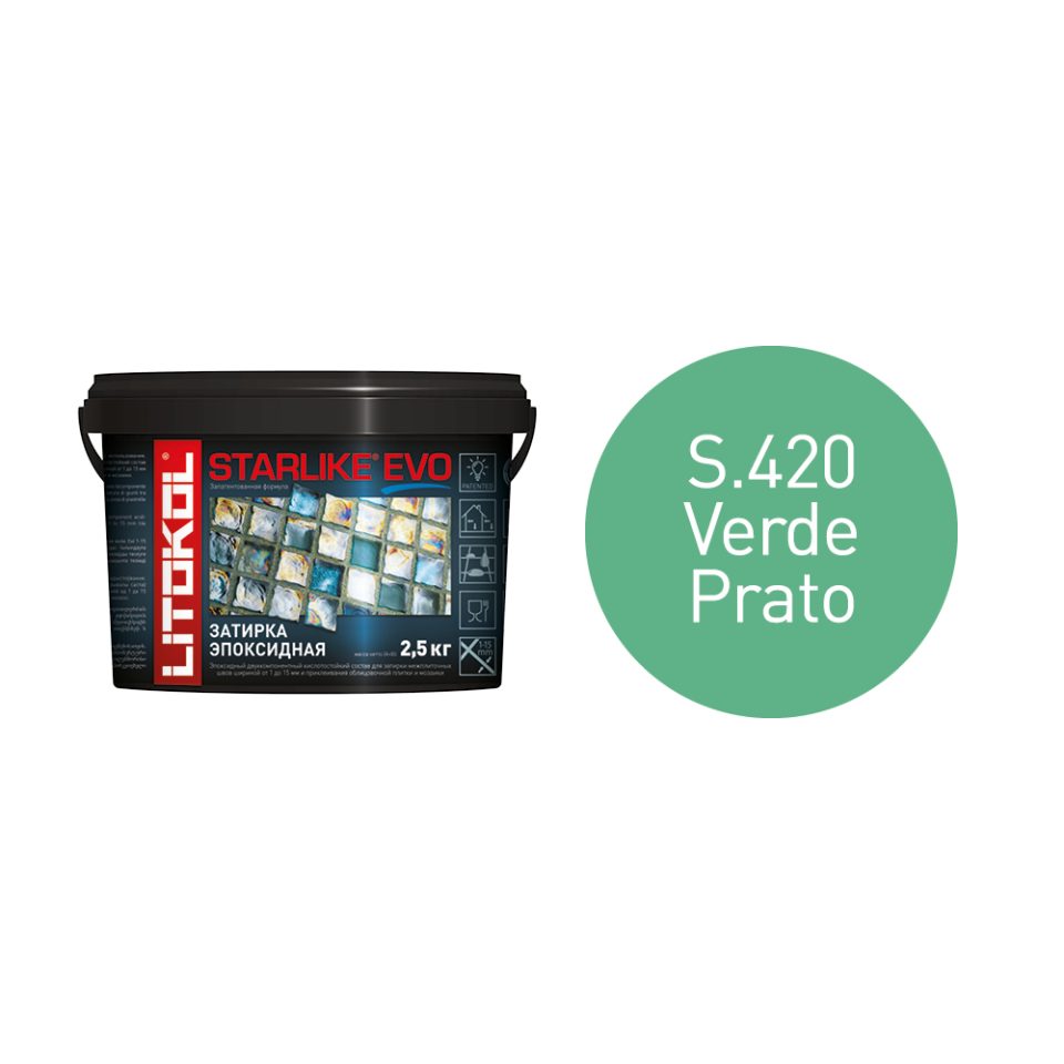 Купить STARLIKE EVO S.420 VERDE PRATO затир.смесь (2,5kg bucket) в Самаре